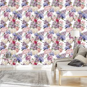 Papier Peint Roses Anglaises Pivoines – Image 3