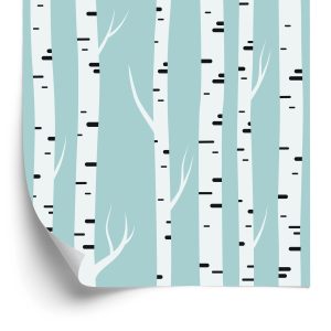 Papier Peint Motif Bouleau Délicat – Image 2