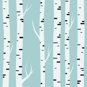 Papier Peint Motif Bouleau Délicat – Image 1