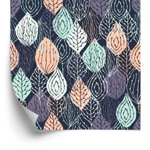 Papier Peint Feuilles De Nature Colorées Pour La Chambre D'un Bébé – Image 2