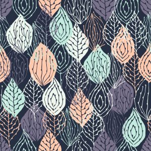 Papier Peint Feuilles De Nature Colorées Pour La Chambre D'un Bébé – Image 1