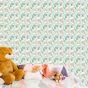 Papier Peint Pour Les Enfants - Licornes Colorées – Image 6