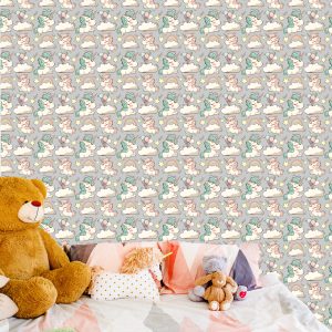 Papier Peint Pour Les Enfants - Licornes Souriantes – Image 6