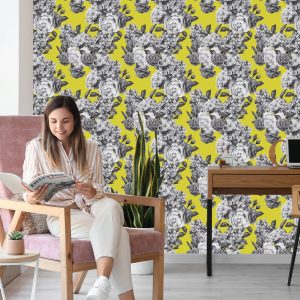 Papier Peint Roses Rétro – Image 7