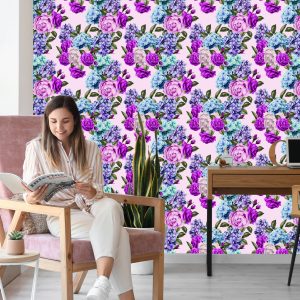 Papier Peint Roses Avec Des Feuilles – Image 7