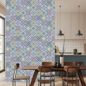 Papier Peint Pour La Cuisine, La Salle À Manger, Les Motifs De Mosaïque Colorés – Image 4