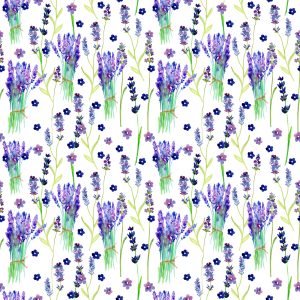 Papier Peint Bouquets De Lavande – Image 1