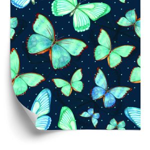 Papier Peint Les Papillons Pointillés Pour Une Chambre De Bébé – Image 2