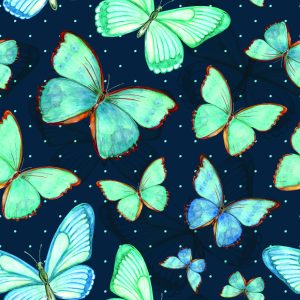 Papier Peint Les Papillons Pointillés Pour Une Chambre De Bébé – Image 1