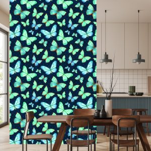 Papier Peint Les Papillons Pointillés Pour Une Chambre De Bébé – Image 4