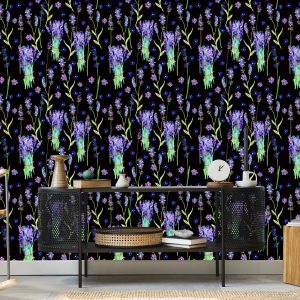 Papier Peint Fleurs Violettes – Image 5