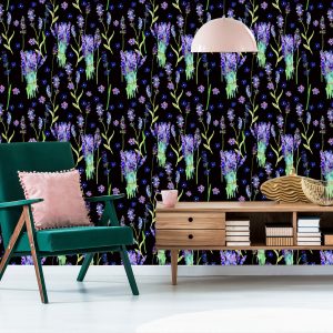 Papier Peint Fleurs Violettes – Image 6