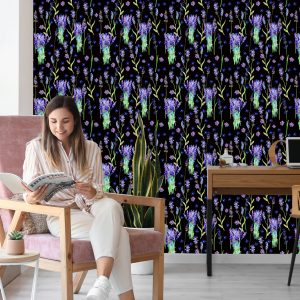 Papier Peint Fleurs Violettes – Image 7