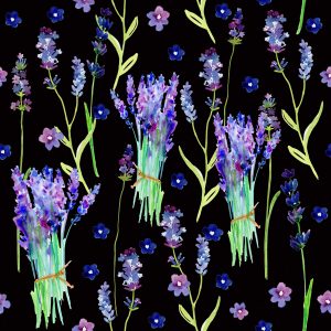 Papier Peint Fleurs Violettes – Image 1