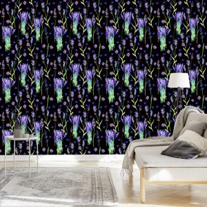 Papier Peint Fleurs Violettes – Image 3