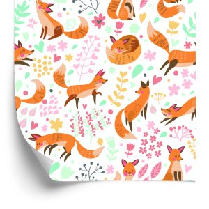Papier Peint Pour Les Enfants - Beaux Renards – Image 2