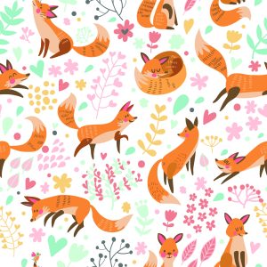 Papier Peint Pour Les Enfants - Beaux Renards – Image 1