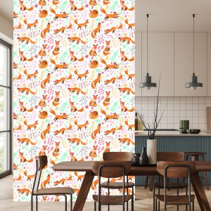 Papier Peint Pour Les Enfants - Beaux Renards – Image 4