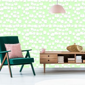 Papier Peint Moutons Sur Fond Vert – Image 6