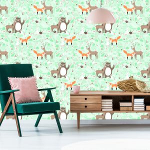 Papier Peint Pour Les Enfants - Amis De La Forêt – Image 6