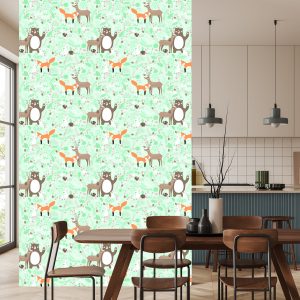 Papier Peint Pour Les Enfants - Amis De La Forêt – Image 4