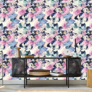 Papier Peint Pour Une Chambre De Bébé Avec Des Papillons Colorés – Image 5