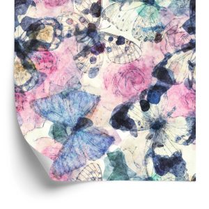 Papier Peint Pour Une Chambre De Bébé Avec Des Papillons Colorés – Image 2