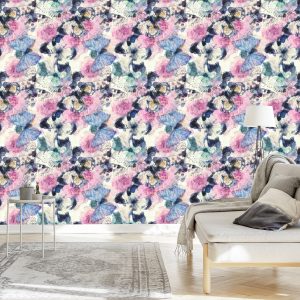 Papier Peint Pour Une Chambre De Bébé Avec Des Papillons Colorés – Image 3