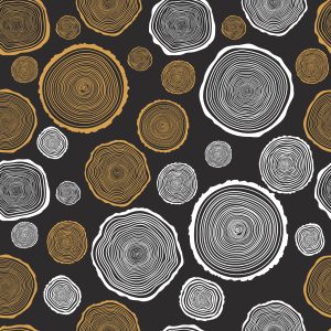 Papier Peint Cercles En Bois – Image 1