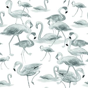 Papier Peint Flamants Roses Oiseaux Nature Salon – Image 1