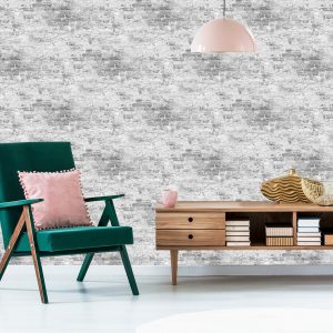 Papier Peint Vieux Mur De Briques Dans Les Tons De Gris – Image 6