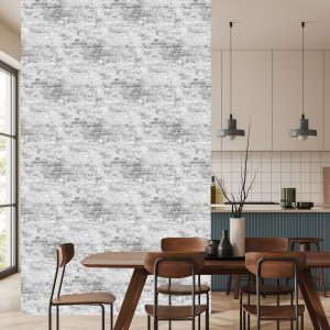 Papier Peint Vieux Mur De Briques Dans Les Tons De Gris – Image 4