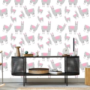 Papier Peint Animaux Lama Pour La Chambre Des Enfants – Image 5