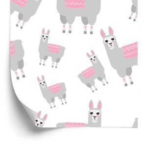 Papier Peint Animaux Lama Pour La Chambre Des Enfants – Image 2