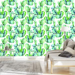 Papier Peint Fleurs Plantes Cactus – Image 3