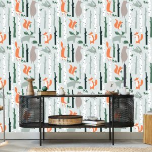 Papier Peint Pour Les Enfants - Beaux Animaux De La Forêt – Image 5
