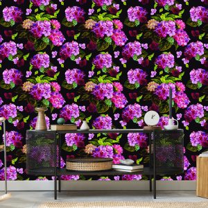 Papier Peint Pivoines Aux Feuilles Vertes – Image 5