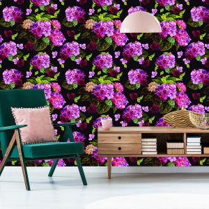 Papier Peint Pivoines Aux Feuilles Vertes – Image 6