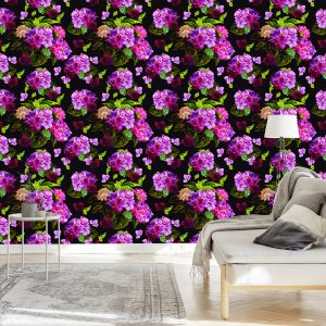 Papier Peint Pivoines Aux Feuilles Vertes – Image 3