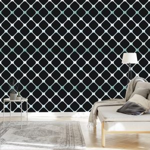 Papier Peint Damier 3D Moderne Pour La Chambre À Coucher Du Salon – Image 3