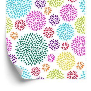 Papier Peint Motif Géométrique Avec Des Cercles – Image 2