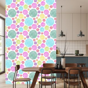 Papier Peint Motif Géométrique Avec Des Cercles – Image 4