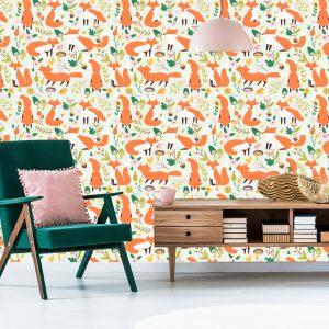 Papier Peint Pour Les Enfants - Beaux Renards – Image 6