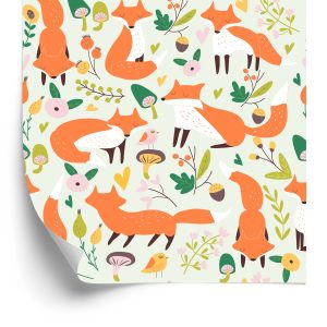 Papier Peint Pour Les Enfants - Beaux Renards – Image 2