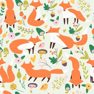 Papier Peint Pour Les Enfants - Beaux Renards – Image 1