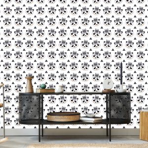 Papier Peint Pandas Sur Fond Blanc – Image 5