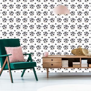 Papier Peint Pandas Sur Fond Blanc – Image 6