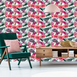 Papier Peint Perroquets Colorés – Image 6