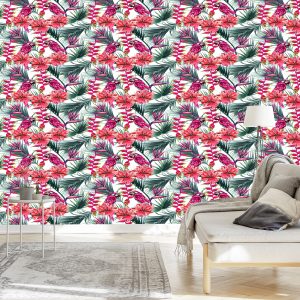 Papier Peint Perroquets Colorés – Image 3