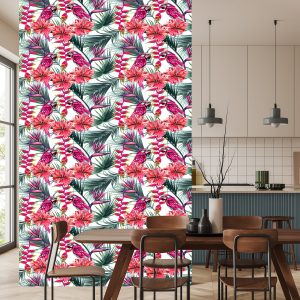 Papier Peint Perroquets Colorés – Image 4